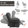 Grungis Faux Leather Lift Massage Chairs for Elderly,Cozy Recliner Chairs with Massage and Lumbar Heating for Living Room - 4 of 4