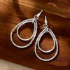 Ross-Simons Italian Sterling Silver Double Teardrop Earrings - 3 of 4