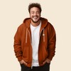 Dalix Cappuccino Embroidered Zip Hoodie Fleece Long Sleeve Pocket Warm Soft Mens - 4 of 4