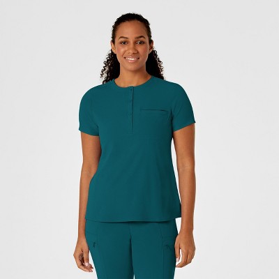 Wink RENEW Women's Mandarin Collar Tuck-In Scrub Top, 5X.