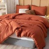 BAGOKIE 3-Piece Bed in a Bag Comforter Set with Pom Fringe - 3 of 4