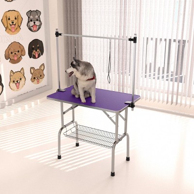 36" Heavy Duty Pet Grooming Table with Adjustable Arm and Clamps,Dog Drying and Trimming Table for Large and Medium Pets–LAOTIES