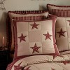 Park Designs Red Sturbridge Patch Euro Sham - 2 of 3