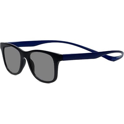 Magz Chelsea Magnetic Front Connecting Polarized Sun OR Bi-Focal Sunglasses in Black Blue