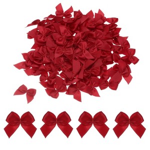 Unique Bargains Gift Packaging Accessories Mini Ribbon Bows for Fabric Craft DIY - 1 of 4