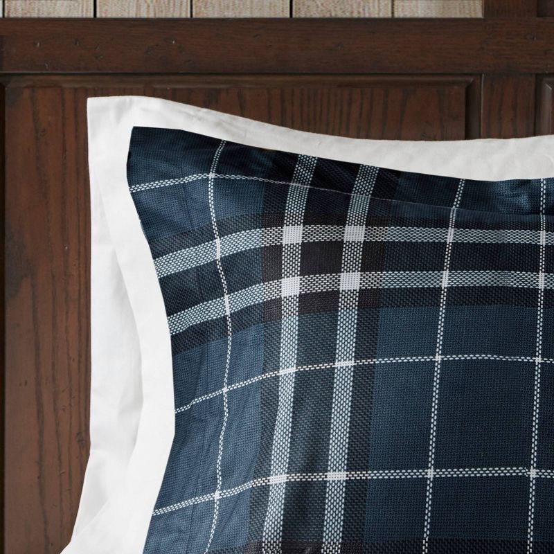 Flint CozySpun Down Alternative Comforter Mini Set Navy - Woolrich, 4 of 9