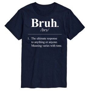 Men's - Instant Message - Bruh Definition Short Sleeve Graphic T-Shirt - 1 of 4