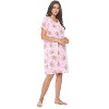 Casual Nights Women's Super Soft Yummy Nightshirt, Short Sleeve Nightgown, Night Dress with Fun Prints & Patterns - 2 of 4