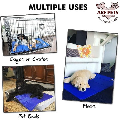 Blue Gel-Based Self-Cooling Pet Mat for Small Dogs