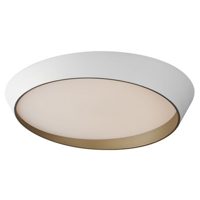 ET2 Lighting Slant 1 - Light Flush Mount in  White/Gold