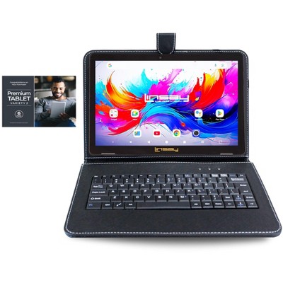 LINSAY 10.1"Octa Core  256GB Storage Android 15 Tablet with Black Style Keyboard Premium TABLET Variety 2 SIX ( 6 ) Offers INCLUDING : OfficeSuite