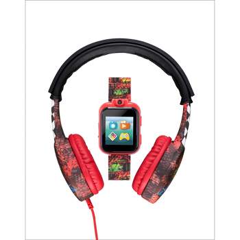PlayZoom Kids Smartwatch with Headphones: Red Race Cars