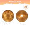 Unique Bargains Round Loose Rubber Beads Craft Smooth Ball Small Hole for DIY Crafts 50 Pcs - 3 of 4