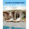 15FT Large Patio Umbrella with Lights, 36 Lights Double-Sided Patio Umbrella with Weighted Base for Poolside Garden Backyard - 2 of 4