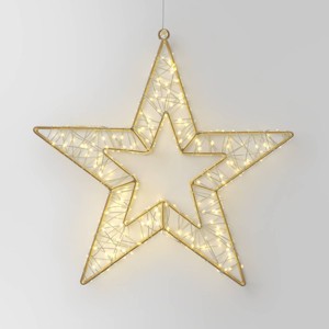 600ct LED High Density Champagne Metal Hanging Star Twinkling Dew Drop Lights Warm White - Wondershop™ - 1 of 4