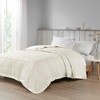 Gracie Mills Lucile Textured Oversized Down Alternative Blanket with Satin Trim - 2 of 4