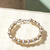 Ross-Simons Italian Sterling Silver and 22kt Gold Over Sterling Bead Bracelet - 3 of 4