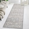 Vintage Area Rug Retro Floral Indoor Carpet Oriental Medallion Floor Rug Aesthetic Carpet Traditional Rug for Living Room Bedroom Kitchen - 4 of 4