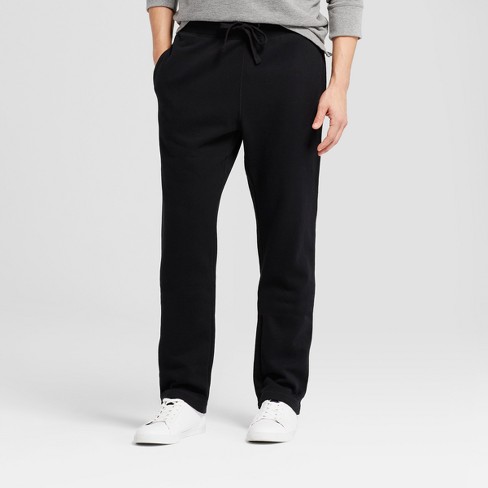 Men's Fleece Pants - Goodfellow & Co™ Black L : Target
