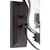 Franklin Iron Works Carriage Vintage Outdoor Wall Light Fixture Bronze LED 22" Clear Seedy Glass for Post Exterior Barn Deck House Porch Yard Patio - 3 of 4