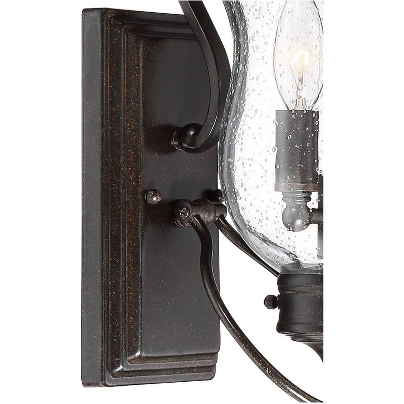 Franklin Iron Works Carriage Vintage Outdoor Wall Light Fixture Bronze LED 22" Clear Seedy Glass for Post Exterior Barn Deck House Porch Yard Patio, 3 of 10