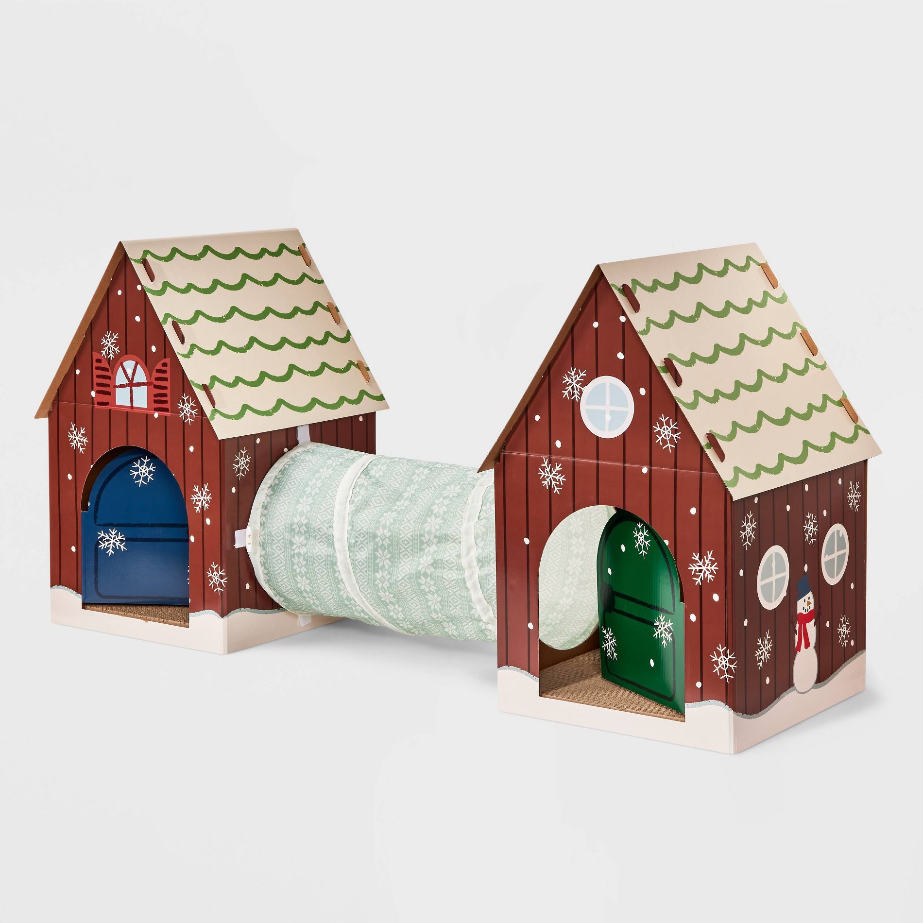 Scratch and Tunnel Cat Pad Toy Set - 3pcs - Boots & Barkley™