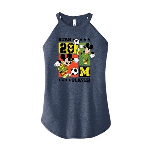Women's - Disney - Mickey Soccer Graphic High Neck Tank - 1 of 3