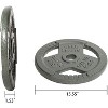 Gulches Olympic Cast Iron Weight Plates for Strength Training and Weightlifting, Multiple Weights - 2 of 4
