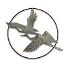 SPI Home Herons in Flight Garden Wall Hanging – 24" x 30" Bronze Metal Bird Wall Art, Nature-Inspired Outdoor or Indoor Sculpture - 2 of 3