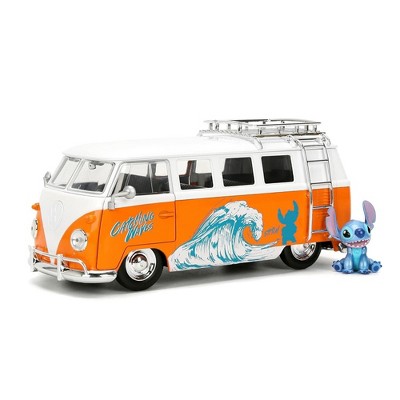 Jada Toys Disney's Lilo & Stitch 1:24 VW Bus Diecast Vehicle with Figure