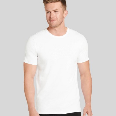 H&H Men's Crew Neck Short Sleeve Plain Tee White