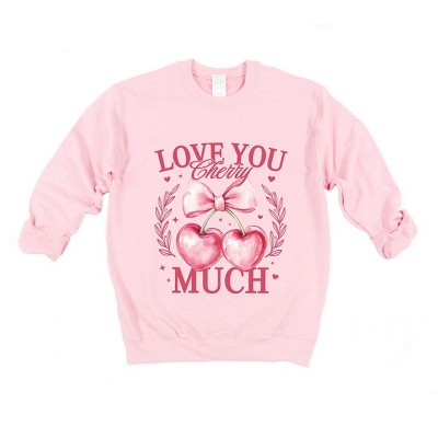 Simply Sage Market Women's Graphic Sweatshirt Coquette Cherry Much