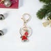Unique Bargains Christmas Keychain Double Ring Lobster Clasp Zinc Alloy Multi-colored 3.15" 1 Pc - 4 of 4