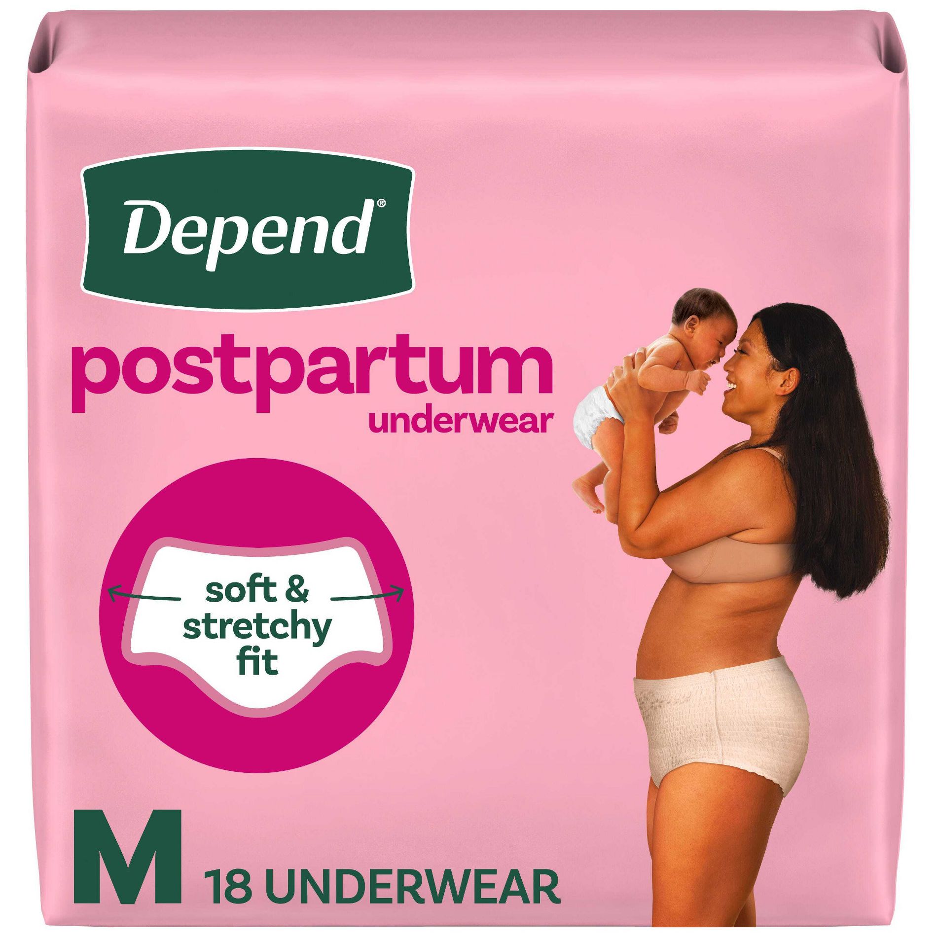 Depend Postpartum Women Incontinence Convenience Underwears - Maximum Absorbency