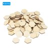 Unique Bargains Unfinished DIY Craft Decoration Hexagonal Wooden Pieces 100 Pcs - 3 of 4