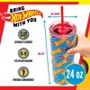 Hot Wheels x Dragon Glassware 24 oz Vacuum Insulated Tumbler with Lid and Straws - 2 of 4