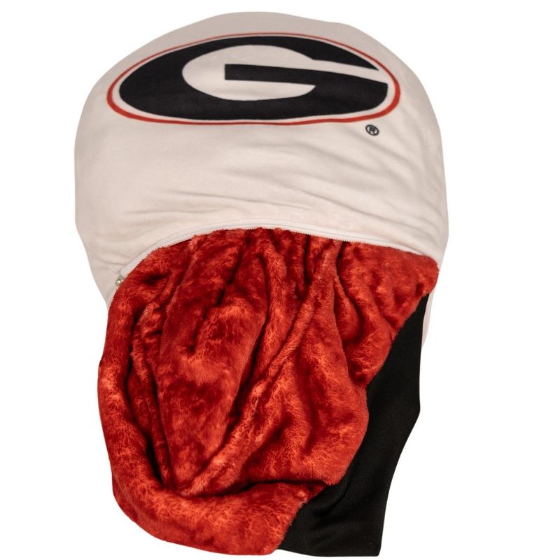 Plushible University of Georgia Bulldog Snugible Blanket Hoodie & Pillow, 6 of 9