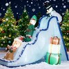 TopComfy Decorative Holiday Scene Props Inflatable Christmas Decor Elf Gingerbread Man Snowman with Gifts for Yard, Multicolored, 12.61"*12.61"*7.49" - 2 of 4