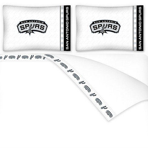 Nba King Sheet Set Basketball Logo Bedding San Antonio Spurs