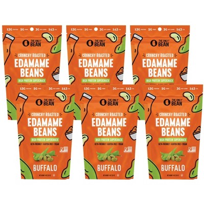 The Only Bean Crunchy Roasted Edamame Buffalo - Case of 6/4 oz