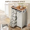 AMERLIFE Farmhouse Dresser with Sliding Barn Doors - 3 of 4