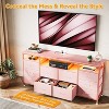 10 Drawer Dresser TV Stand for 65 70 75 Inch TV, 63" W Long Wide Chest of Drawers, Fabric Storage Organizer Drawer Unit - 3 of 4