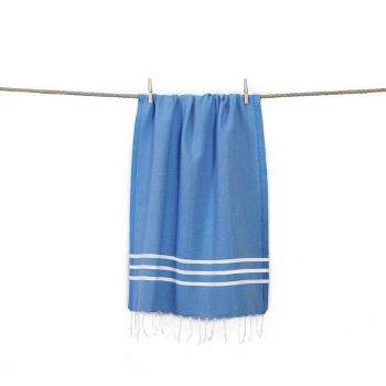 Alara Pestemal Striped Beach Towel Royal Blue - Linum Home Textiles