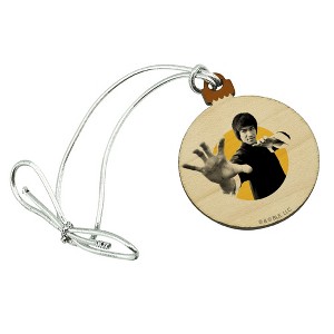Bruce Lee Walk On Mini Small Tiny Wood Christmas Tree Holiday Ornament - 1 of 4