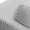 Jedd Genuine Leather Sofa Dove Gray - Armen Living: Hardwood Legs, Semi-Firm, Assembled - 3 of 4