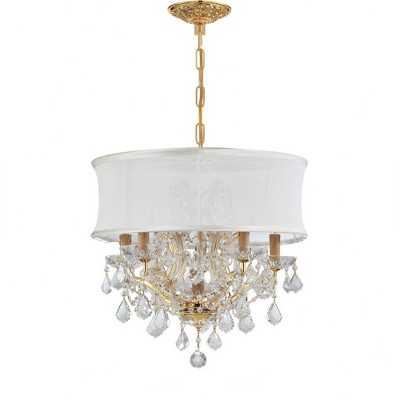 Crystorama Lighting Brentwood 6 - Light Chandelier in  Gold