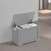 Storage Chest, 29.9 Inches Width Storage Bench, Entryway Bench with 2 Safety Hinges, Shoe Bench, Farmhouse Style, for Entryway, Bedroom, Living Room - 3 of 4