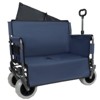 BEAFUP Multi-Functional Seat Wagon with Unique Bench Conversion, 500lb Heavy-Duty Capacity & 4 All-Terrain Wheels for Camping,Beach - 2 of 4
