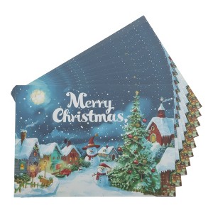 Unique Bargains Christmas Greeting Card Multicolored 4.5 x 3.1 Inch 10 Pcs - 1 of 4