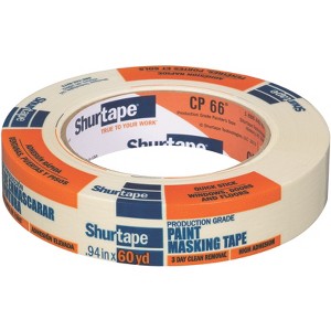Shurtape CP 66 0.94 in. W X 60 yd L Natural High Strength Masking Tape 1 pk (Case of 36) - 1 of 1